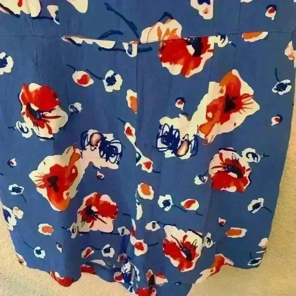 Floral Romper Tommy Hilfiger sz 4 summer flowers casual fair America 4th of July - Picture 4 of 7